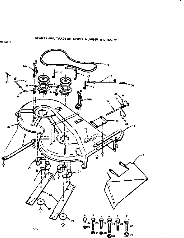 Craftsman 917255372 mower diagram