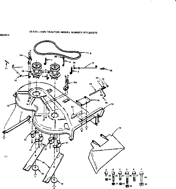 Craftsman 917255373 mower diagram