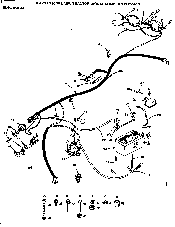 Craftsman 917255410 electrical diagram