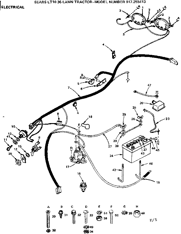 Craftsman 917255413 electrical diagram