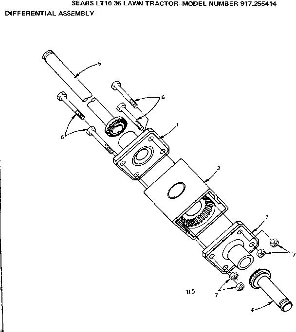 Craftsman 917255414 differential diagram