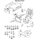 Craftsman 917257021 engine mount, hood & grill diagram