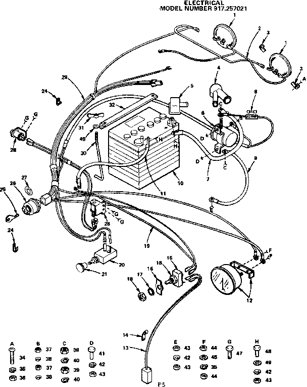 Craftsman 917257021 electrical diagram
