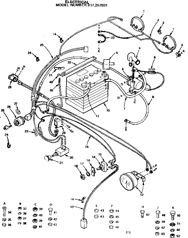 Craftsman 917257031 electrical diagram