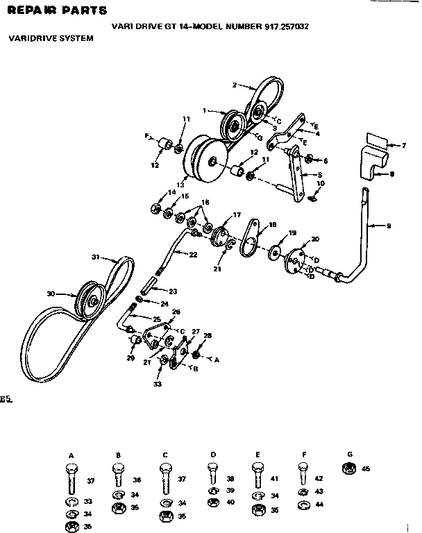 Craftsman 917257032 varidrive system diagram