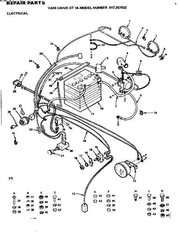 Craftsman 917257032 electrical diagram