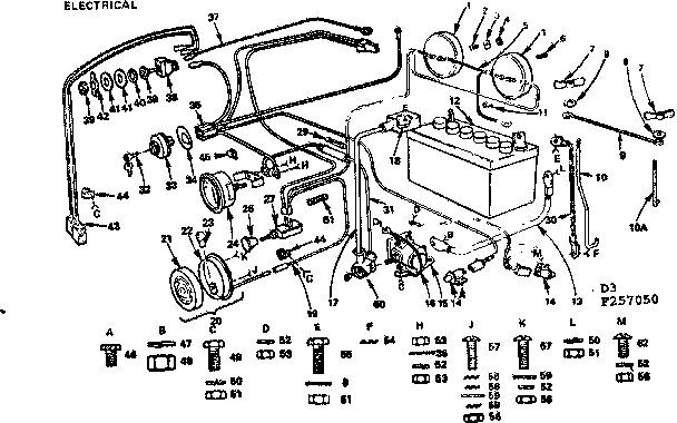 Craftsman 917257050 16 garden tractor/electrical diagram
