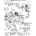 Craftsman 917257061 18 twin-garden tractor/main frame, dash and grill diagram