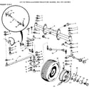 Craftsman 917257061 18 twin-garden tractor/front axle diagram