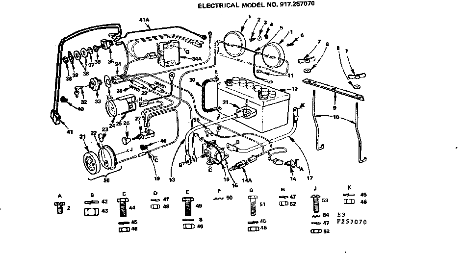 Craftsman 917257070 electrical diagram