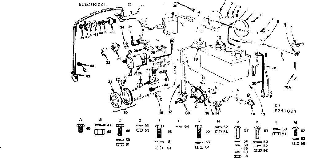 Craftsman 917257080 19.9 twin garden tractor/electrical diagram