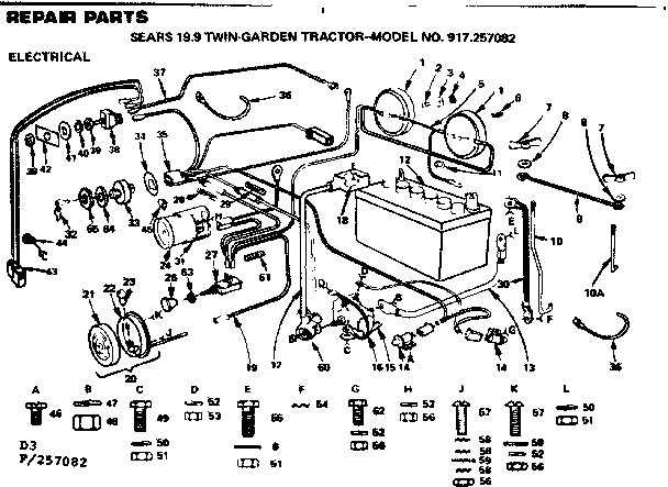 Craftsman 917257082 electrical diagram