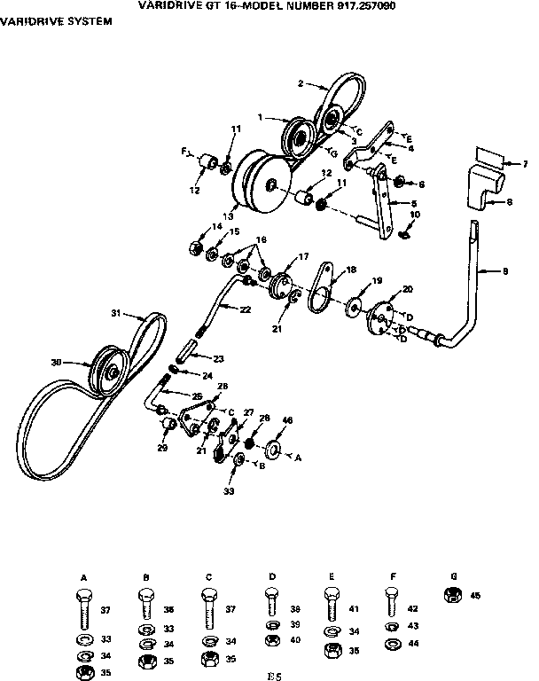 Craftsman 917257090 varidrive system diagram