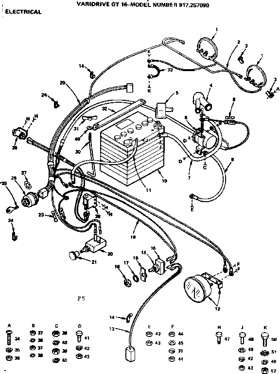 Craftsman 917257090 electrical diagram
