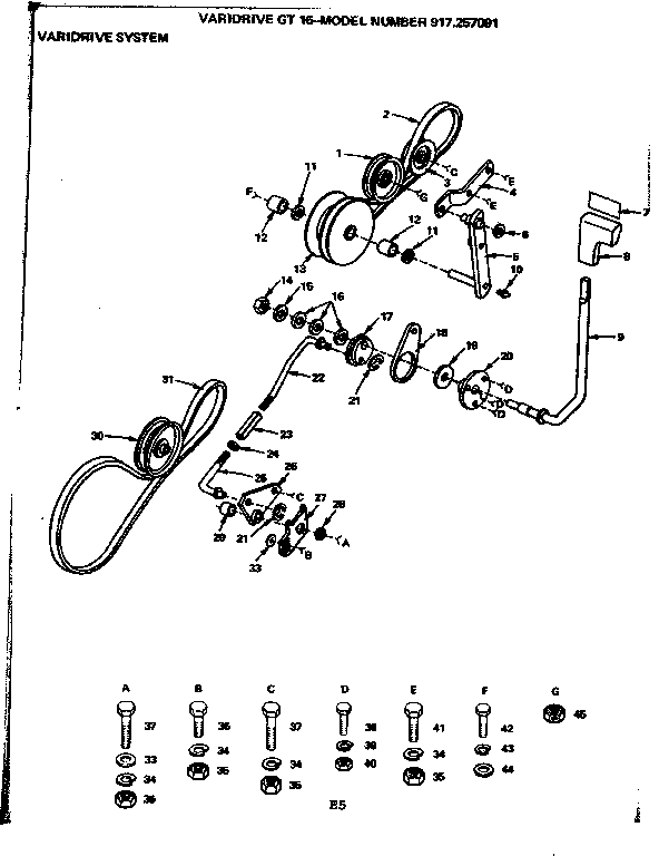 Craftsman 917257091 varidrive system diagram