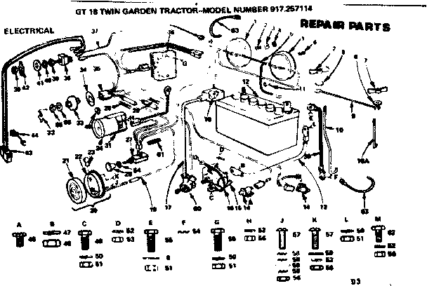 Craftsman 917257114 electrical diagram