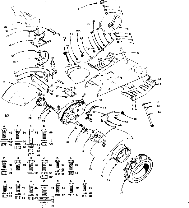 Craftsman 917257130 steering and final drive diagram