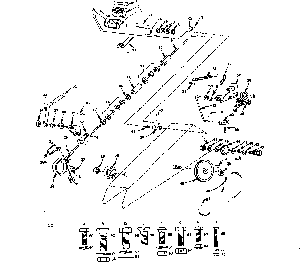 Craftsman 917257130 brake and clutch diagram