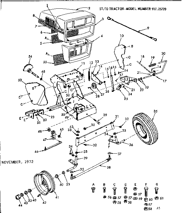 Craftsman 91725720 10 tractor diagram