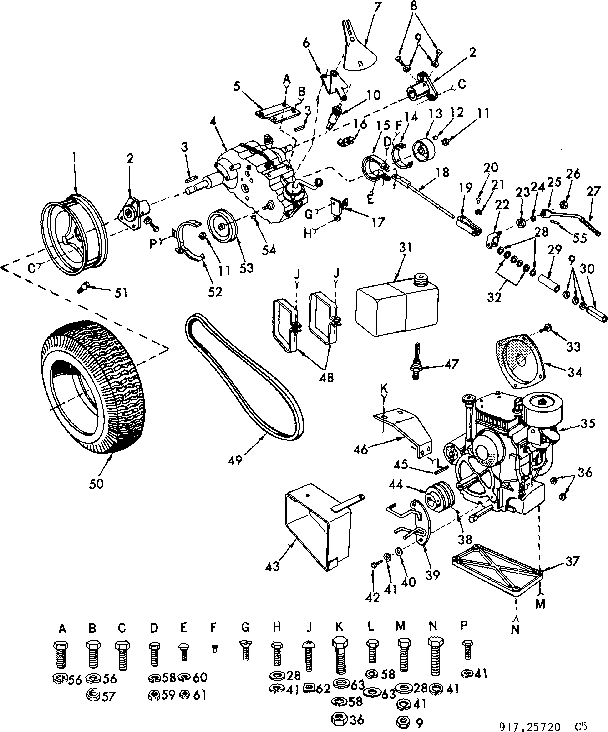 Craftsman 91725720 10 tractor diagram