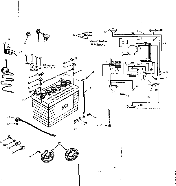 Craftsman 91725722 10 garden tractor/wiring diagram diagram