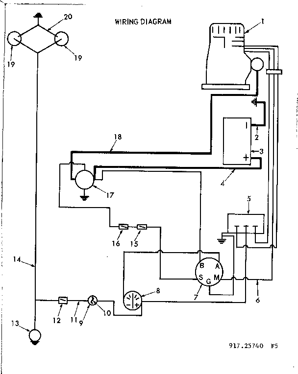 Craftsman 91725740 16 garden tractor/wiring diagram diagram