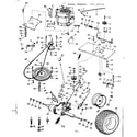 Craftsman 91725770 8e lawn tractor/engine & final drive diagram