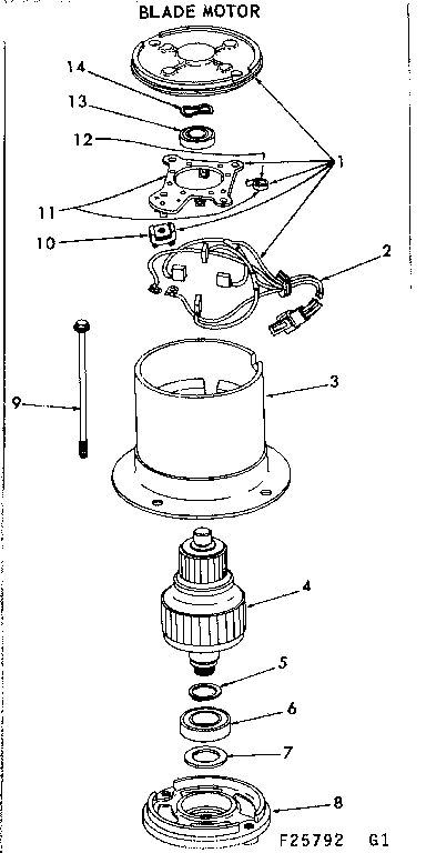 Craftsman 91725792 blade motor diagram