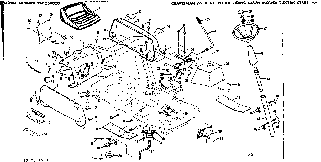 Craftsman 917259320 top half diagram