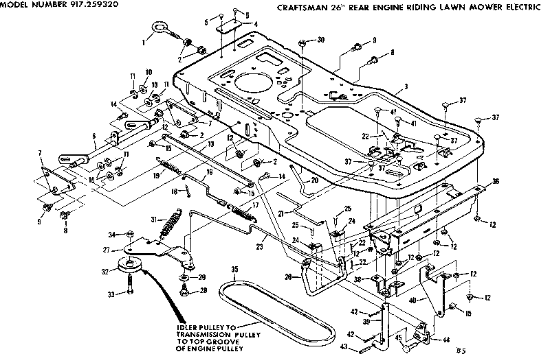 Craftsman 917259320 drive assembly diagram