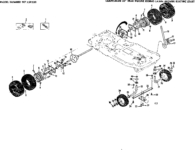 Craftsman 917259320 wheel assembly diagram