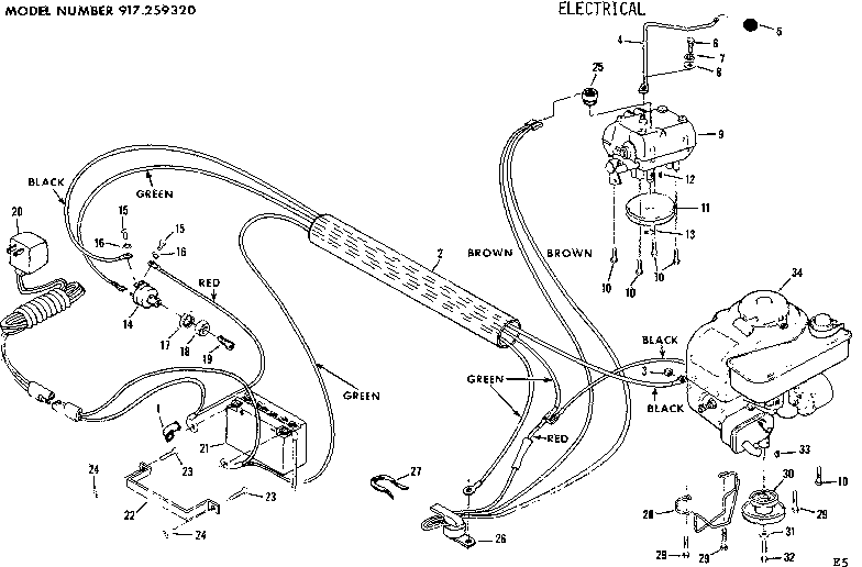 Craftsman 917259320 electrical diagram