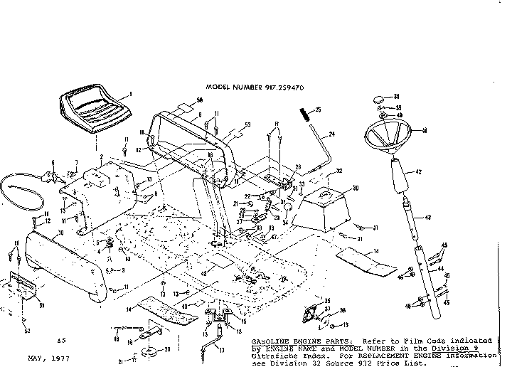 Craftsman 917259470 top half diagram