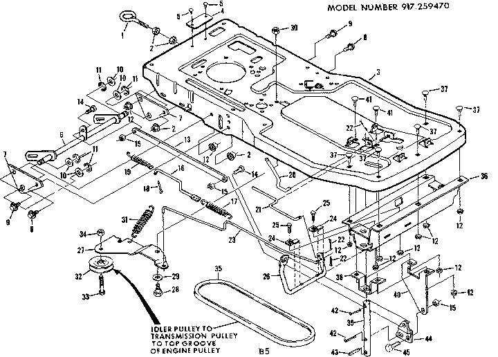 Craftsman 917259470 drive assembly diagram