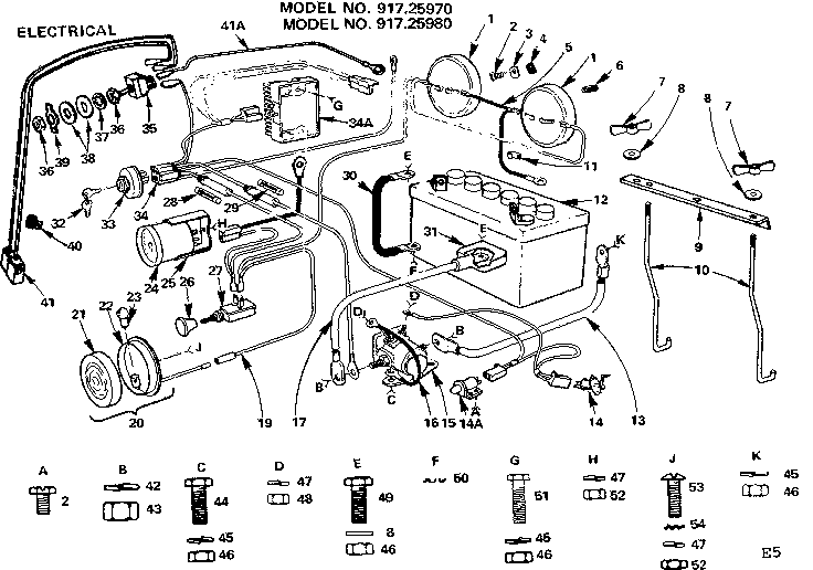 Craftsman 91725980 electrical diagram