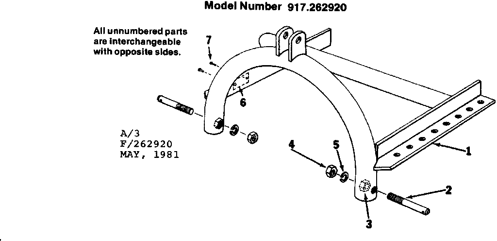 Craftsman 917262920 replacement parts diagram
