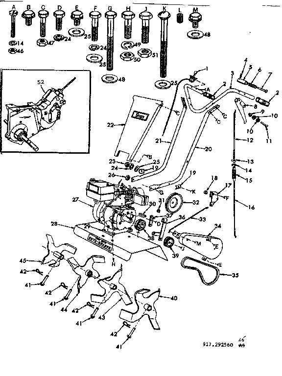 Craftsman 917292560 replacement parts diagram