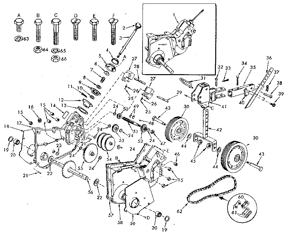 Craftsman 917292580 drive assembly diagram