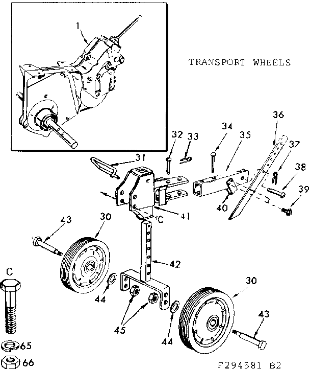 Craftsman 917294581 transport wheels diagram