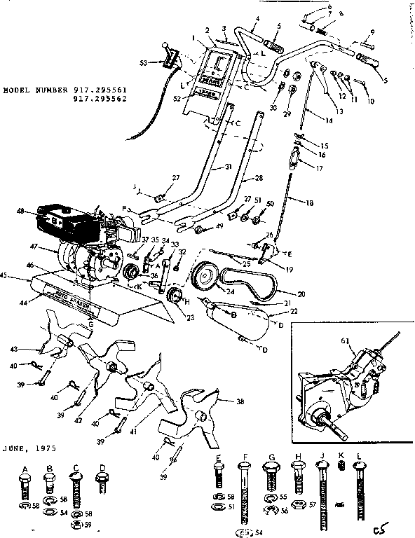 Craftsman 917295561 main frame diagram