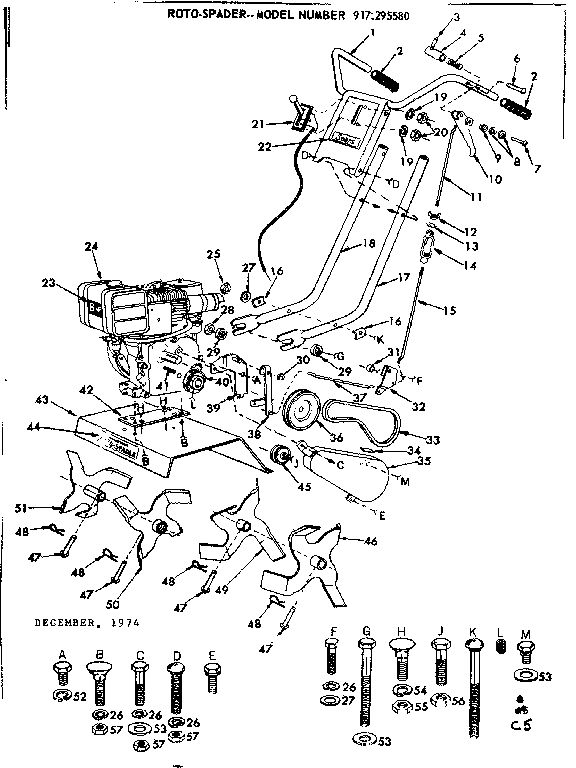 Craftsman 917295580 main frame diagram