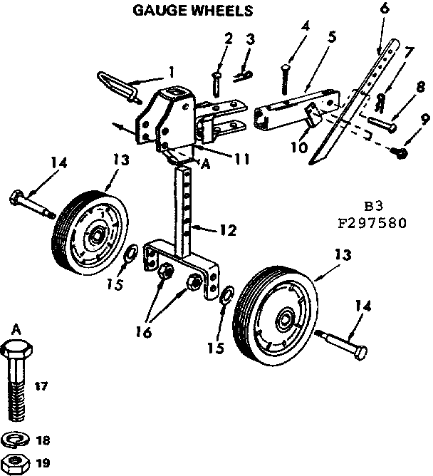 Craftsman 917297580 gauge wheels diagram