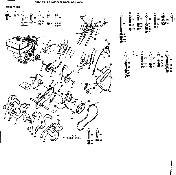 Craftsman 917298130 replacement parts diagram