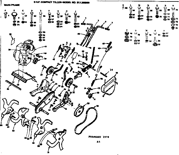Craftsman 917298550 main frame diagram