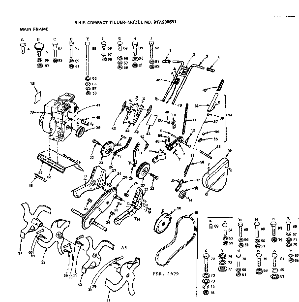 Craftsman 917298551 main frame diagram
