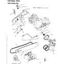 Craftsman 917351452 lubricating, clutch and cutting bar diagram