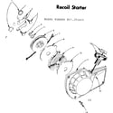 Craftsman 917351452 recoil starter diagram