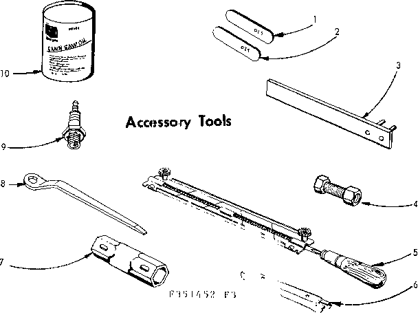 Craftsman 917351452 accessory tools diagram