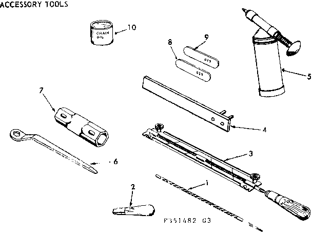 Craftsman 917351482 accessory tools diagram
