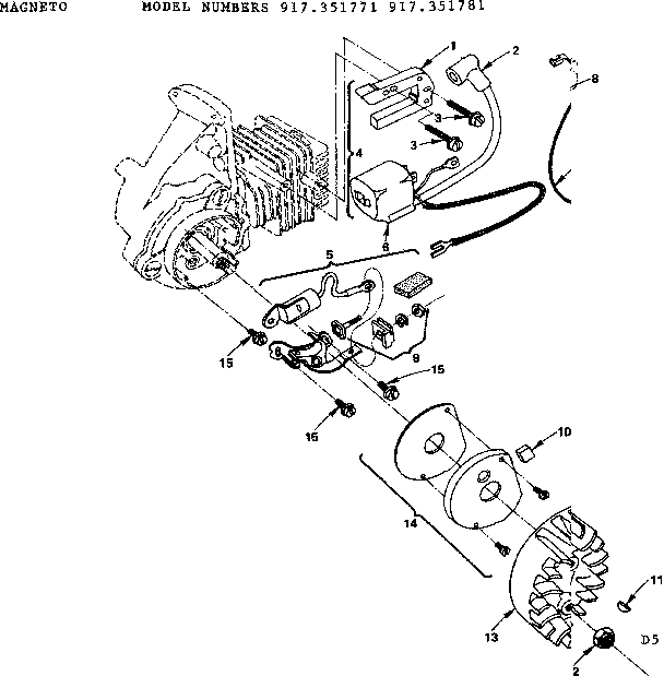 Craftsman 917351781 magneto diagram